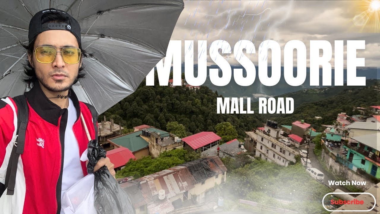Exploring Mussoorie Mall Road | Street Food Adventure and Walking Tour | Rainy Weather