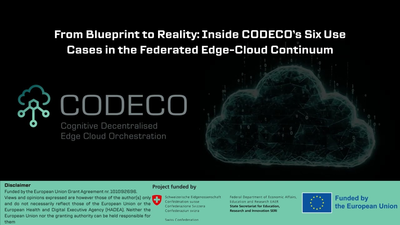 #3 Podcast  From Blueprint to Reality Inside CODECO’s Six Use Cases in the Federated Edge Cloud Cont