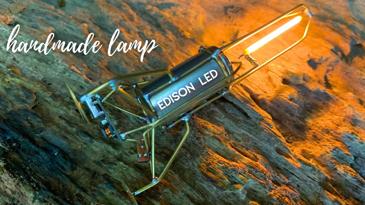 [Satisfying] DIY survival camping backup led light - from copper wire modeled after a space lander#5
