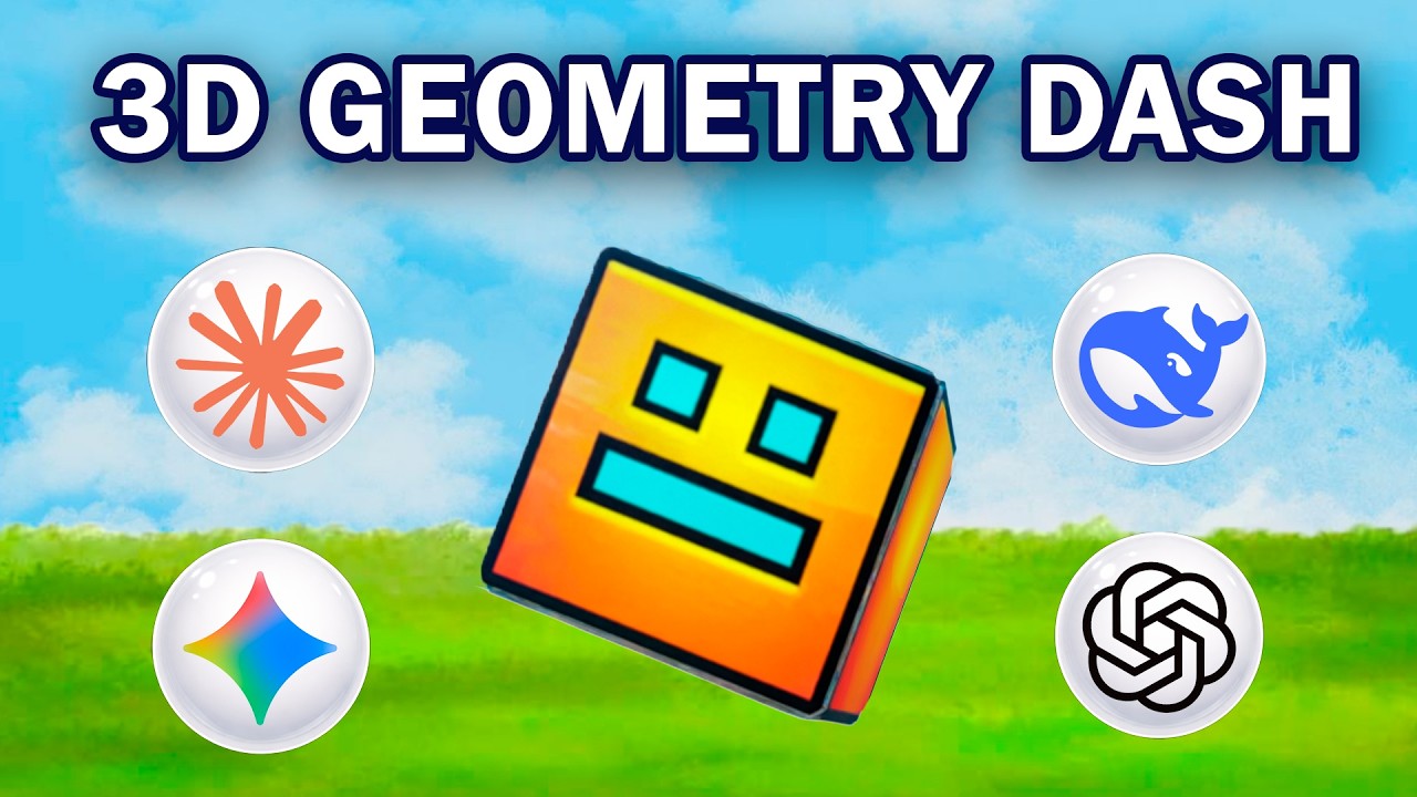 Я создал 3D Geometry Dash с помощью ИИ! | ChatGPT vs Gemini vs Deepseek vs Claude