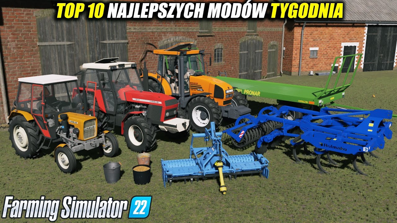10 NAJLEPSZYCH POLSKICH MODÓW ⭐ FS 22 #83 *Ursus C-330 & Ursus 1614 Z MODHUB, Mega Renault, Budynki*