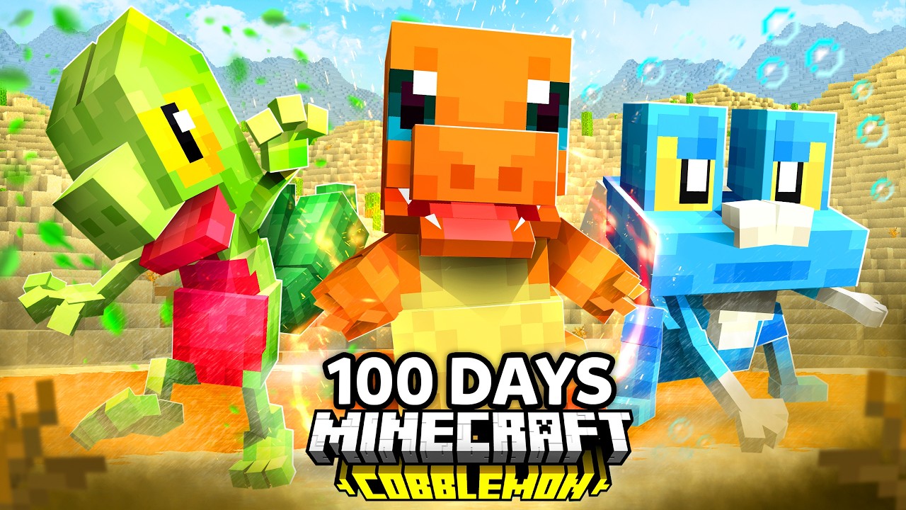 I Spent 100 Days in Pok&eacute;mon Minecraft VS. my Rival! (Duos Cobblemon)