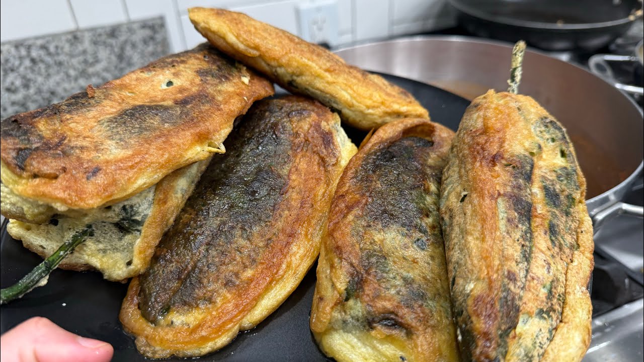 Chiles Rellenos de carne Capeados Receta casera fácil y deliciosa en vivo 🌶️ 