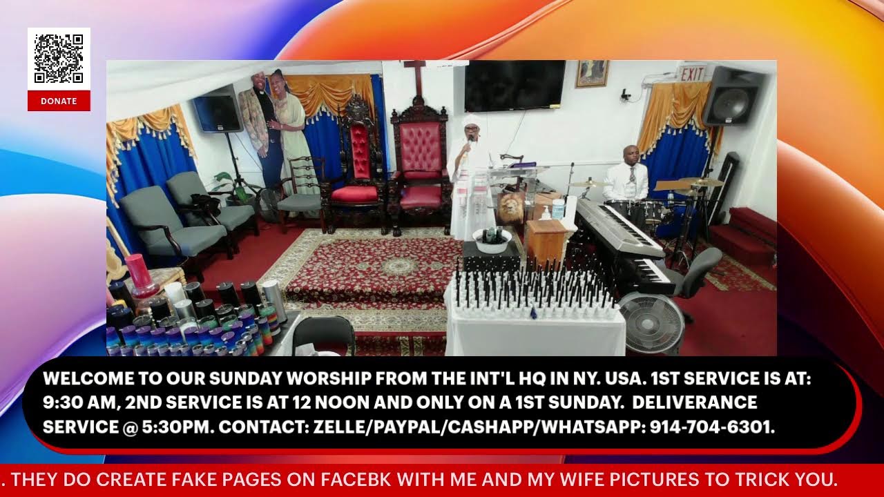 OCT DELIVERANCE 1ST SERVICE: ARCHBISHOP DR. LESLIE MORGAN: tel:  914-704-6301
