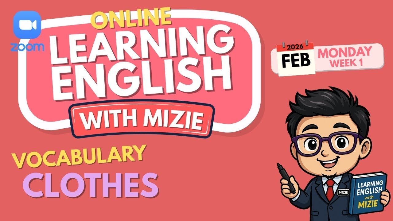 VOCABULARY: CLOTHES | ONLINE LEARNING ENGLISH WITH MIZIE