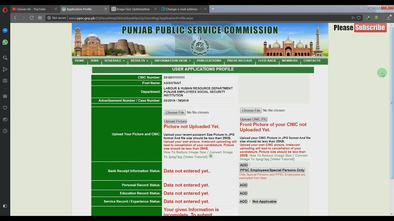 How to online apply for PPSC Jobs