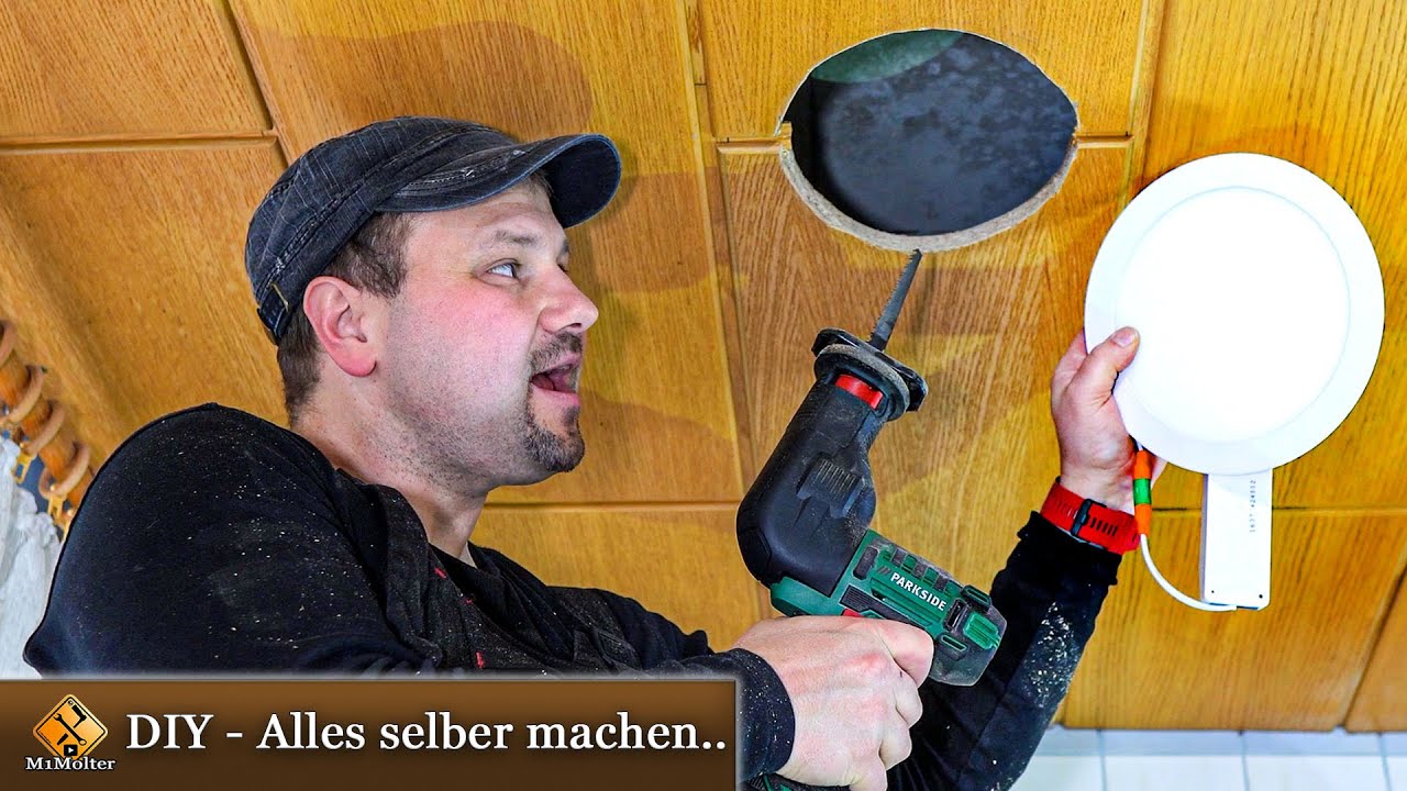 LED Panel in Holzdecke einbauen / nachrüsten
