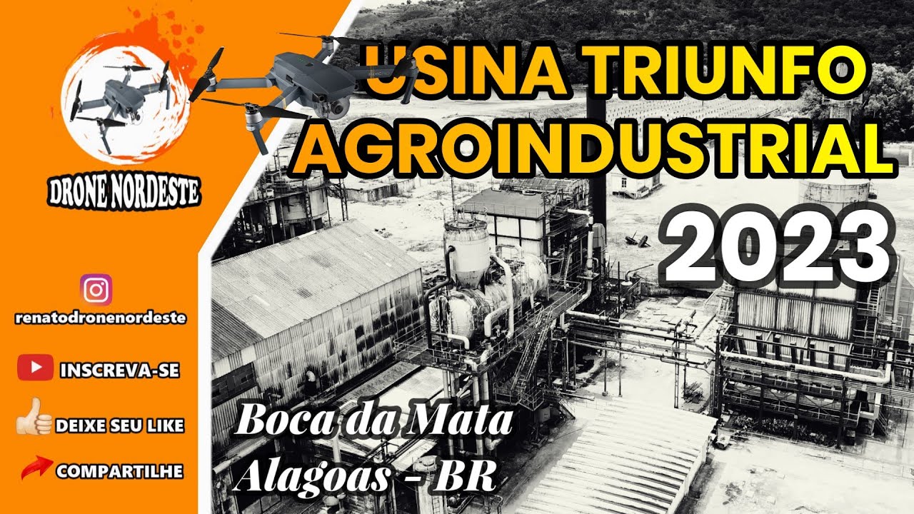 Usina Triunfo Agroindustrial 2023 - IMAGENS EM 4K - #usinas