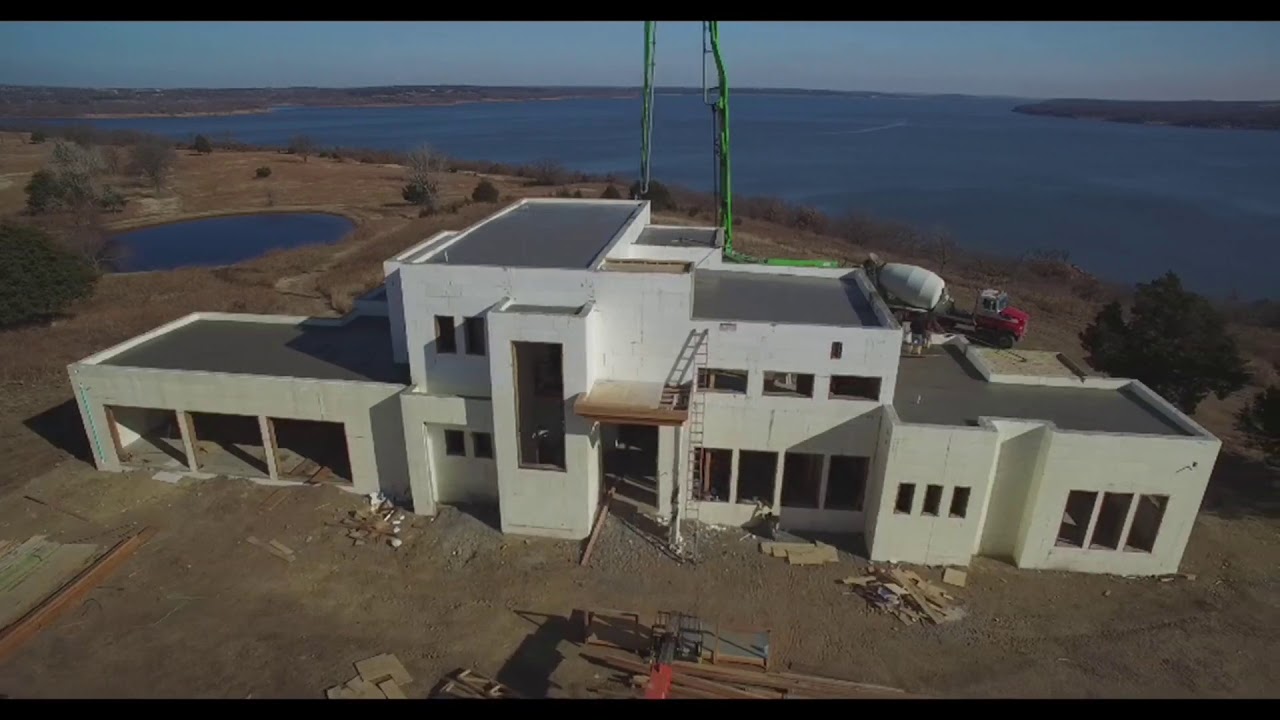 Green Machine: Contemporary ICF home with low slope roofs