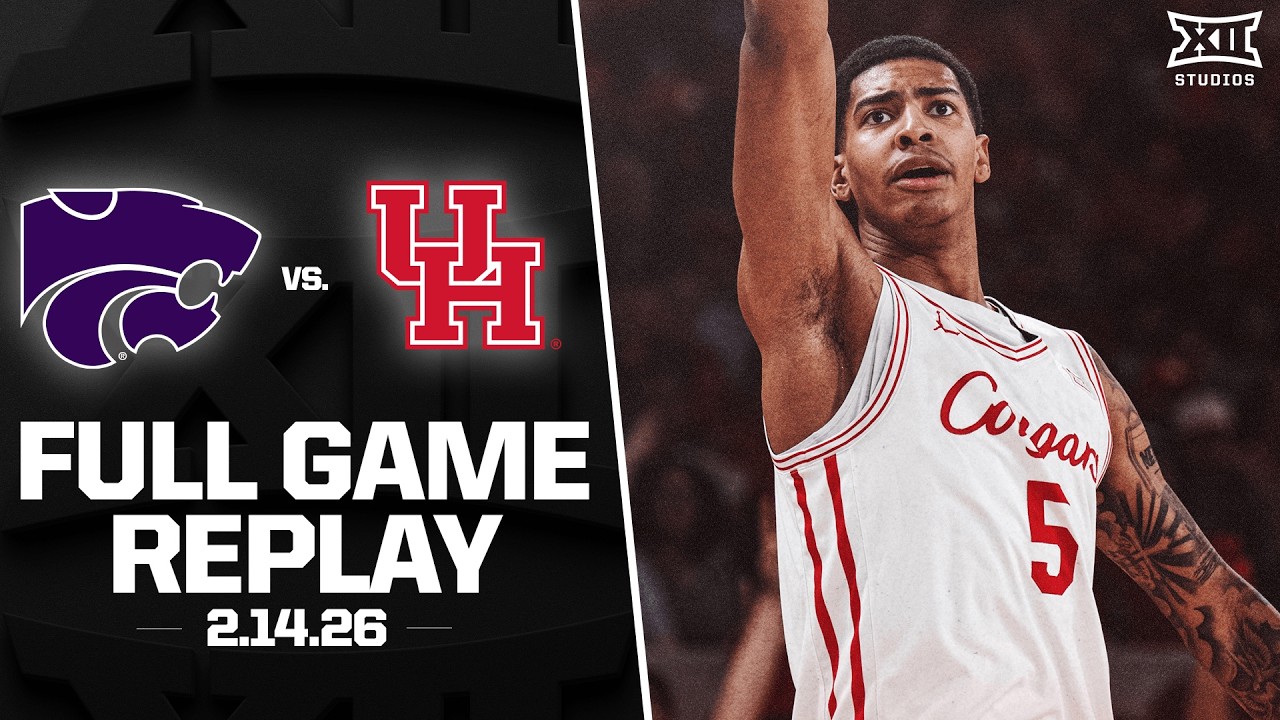 Kansas State vs. #3 Houston Full Game Replay (2.14.26) | 2025-26 Big 12 Men's Basketball