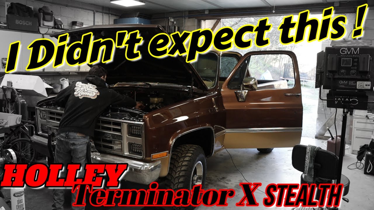 I am Amazed!  Install & Test Holley Terminator X Stealth on my Chevy K10