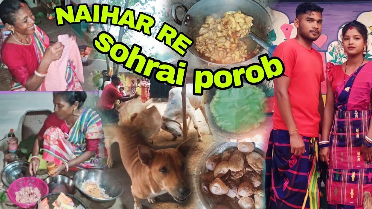 Naihar re sohrai newta🪔🎆//santali vlog video #saginpera