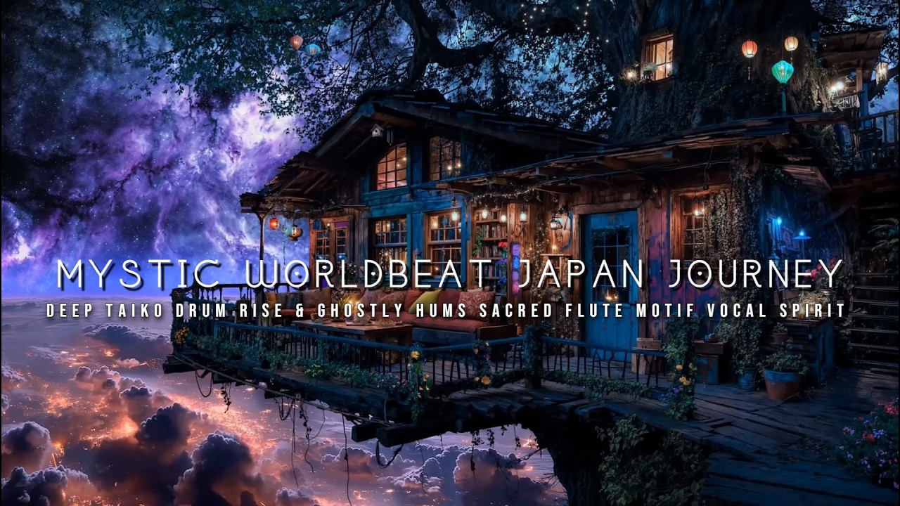 Mystical Japan Deep Focus New Age Music | Taiko & Shakuhachi Vocal Ambient  Cozy View #ambientmusic