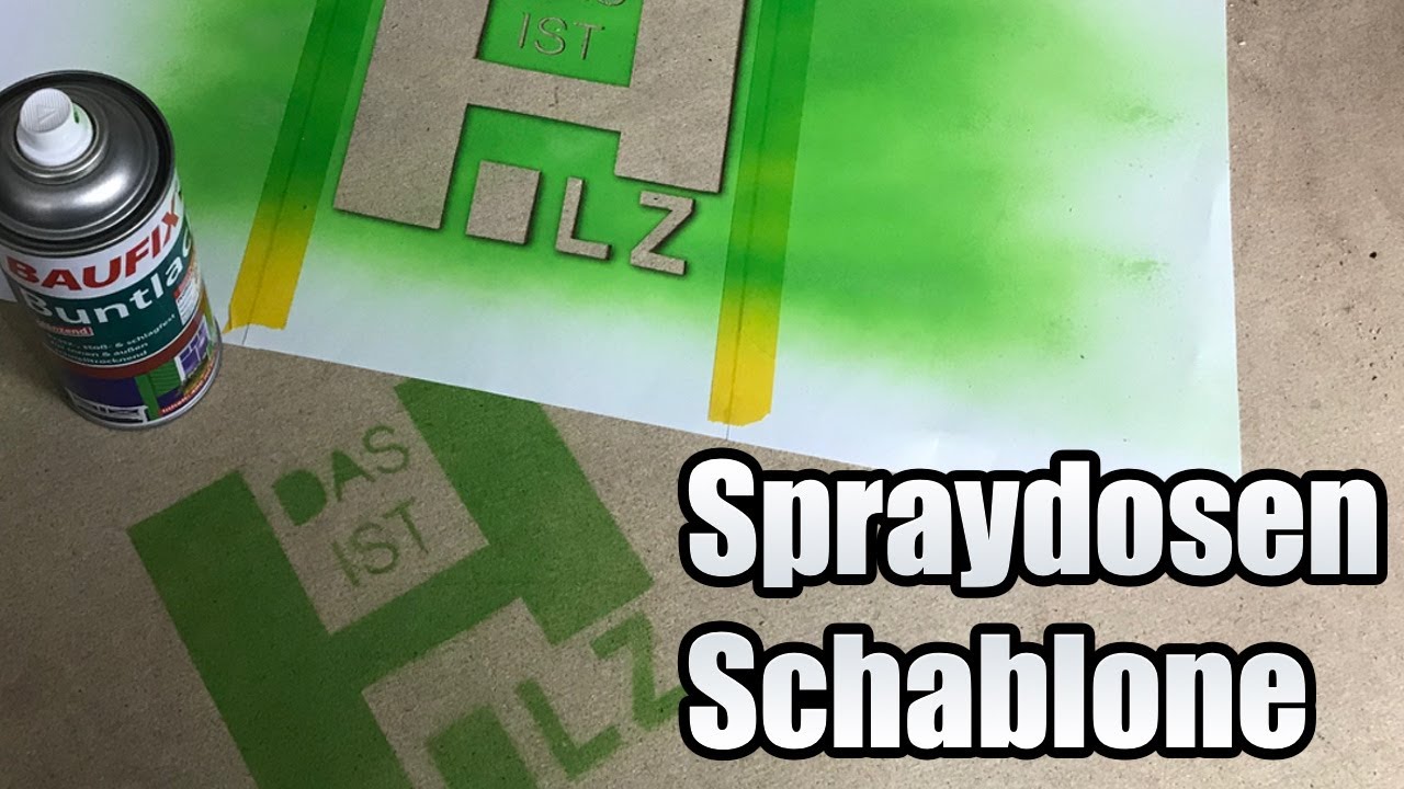 🎨 Farbspraydosen Schablone in 5 Minuten
