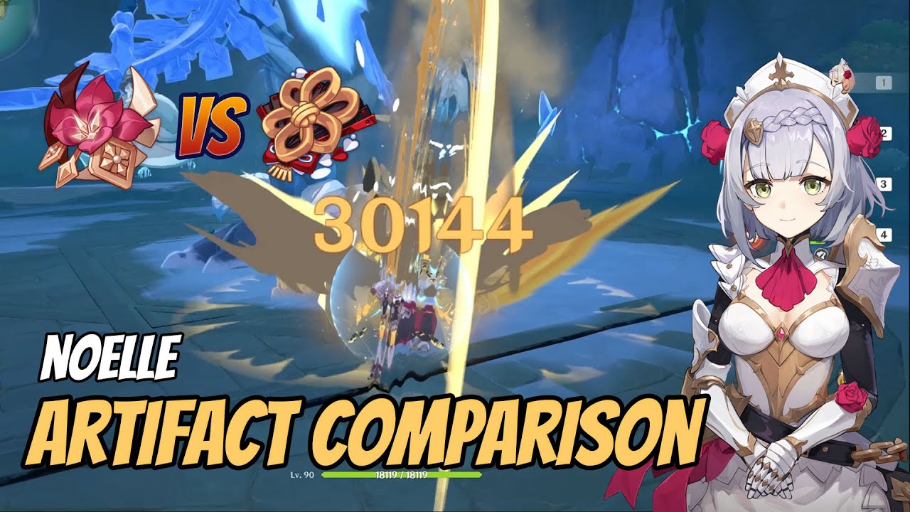 Husk of Opulent Dreams VS Gladiator's Finale on C6 Noelle | Genshin Impact