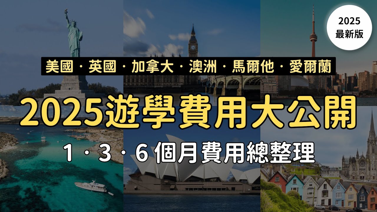 【最新2025】出國遊學要花多少錢？節省遊學費用的三個秘訣！美國、英國、加拿大、愛爾蘭、澳洲、馬爾他 | edm 留遊學