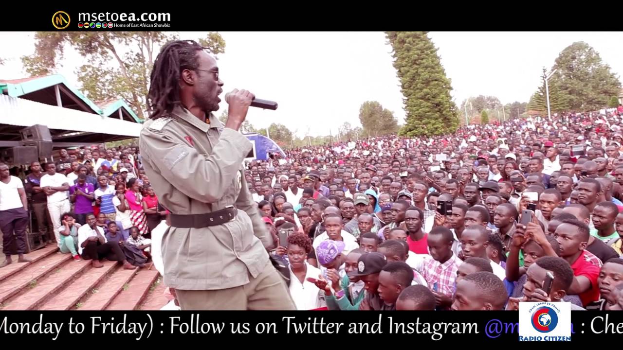 Kennet B Perfoming Live On Mseto Campus Tour (Egerton University Njoro) Powered By Radio Citizen.