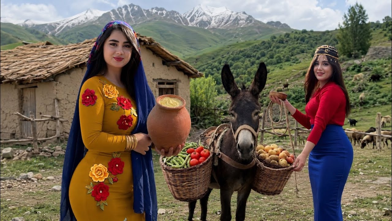 Traditional Life in the Mountains of Iran | Fresh Butter and Rustic Bread