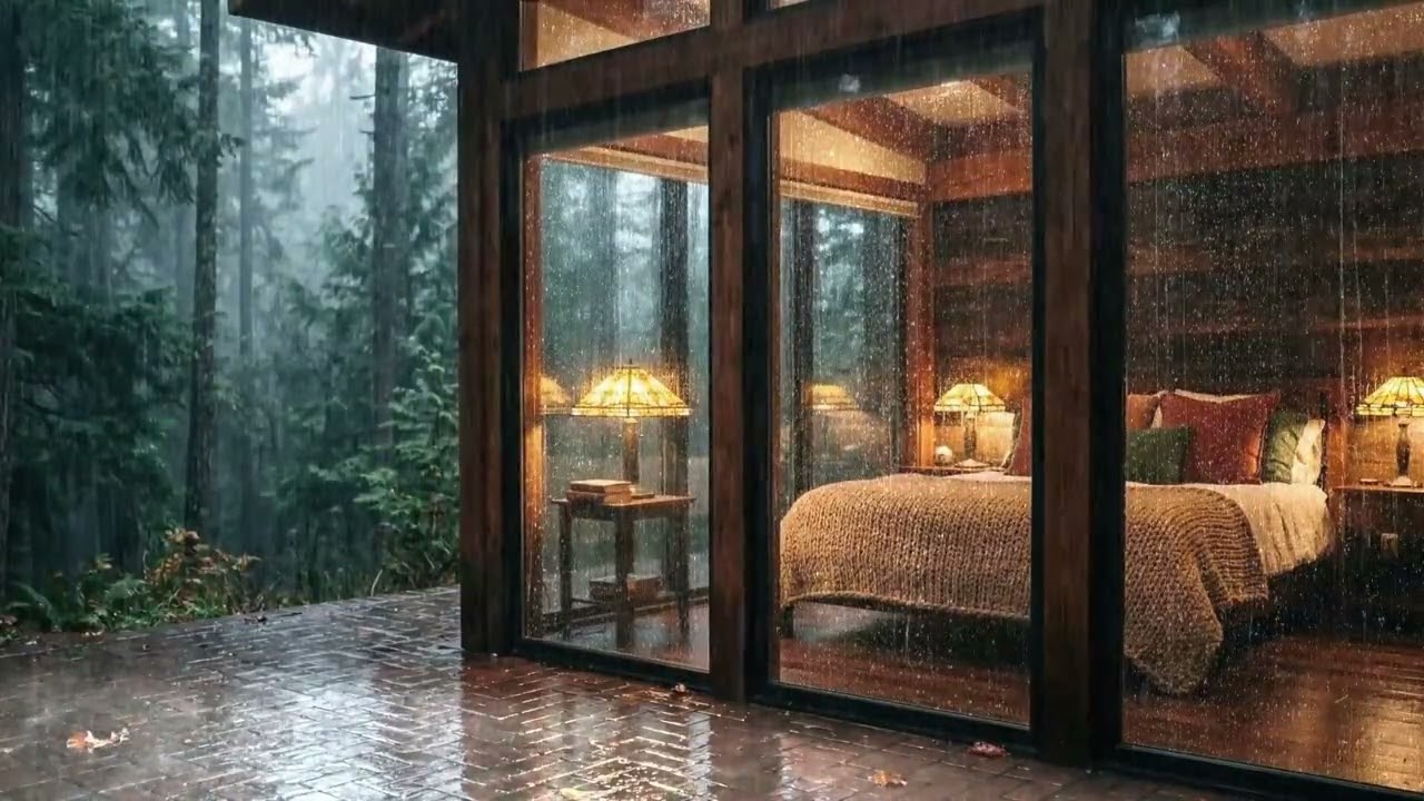 12 Hours of Cozy Rain Sounds for Deep Sleep | Persian Cottage Rain Ambience