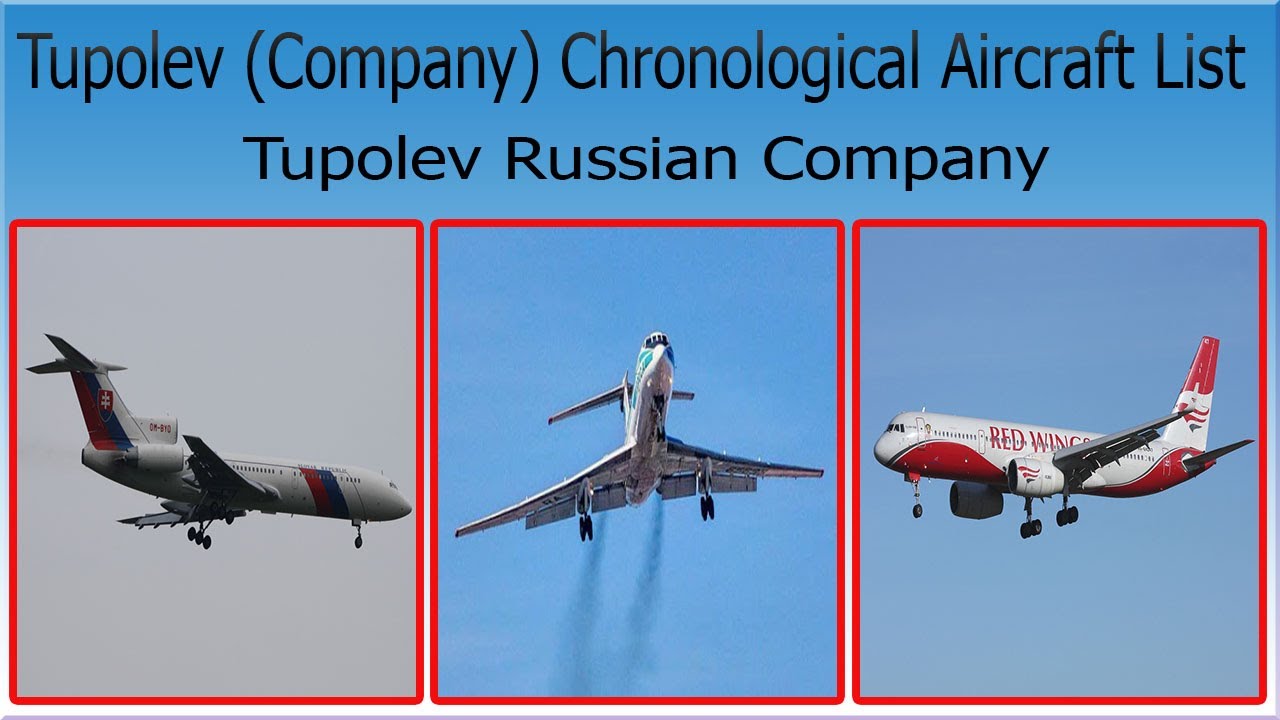 Tupolev (Company) Chronological Aircraft List