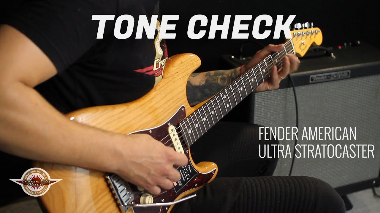 TONE CHECK: Fender American Ultra Stratocaster Guitar Demo | No Talking