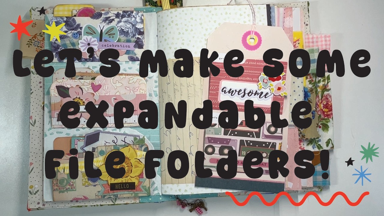 TUTORIAL: Mini Expandable File Folders for your Junk Journal!