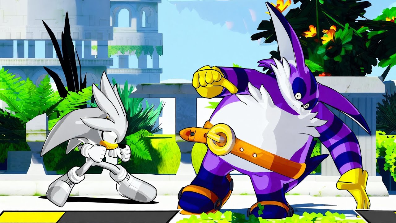 Silver The Hedgehog vs Big The Cat (Hardest AI) Sonic Smackdown