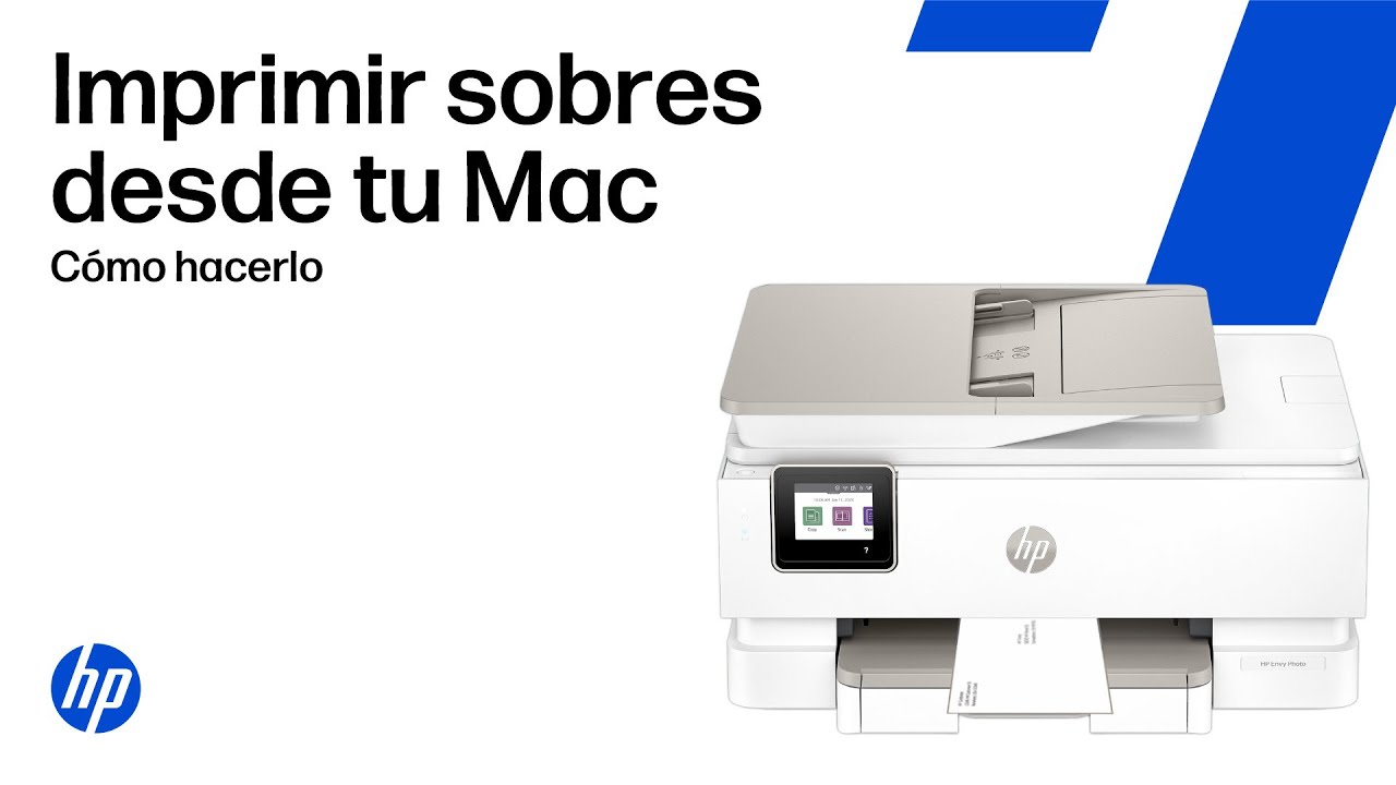 Sobres de impresión en macOS para impresoras HP