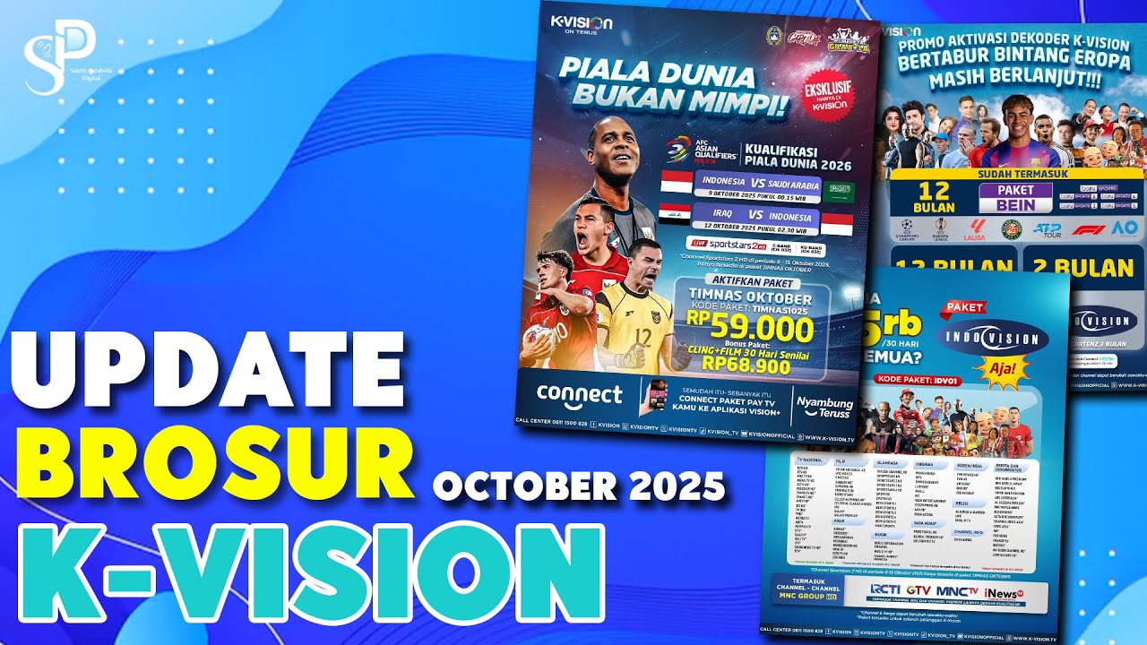 Hak Siar Timnas Indonesia Kualifikasi Piala Dunia 2026 | Update Brosur Kvision October 2025