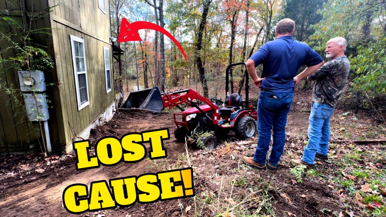 Our Abandoned Tiny Home is a LOST CAUSE! ASMR Tractor work!