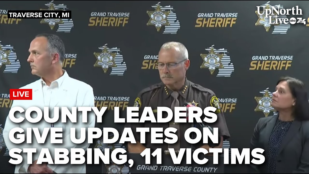 WATCH: Grand Traverse leaders give update after Walmart stabbing leaves 11 injured