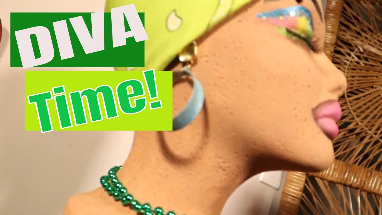Happy Saint Patrick's Day | March Diva Inspired by MAKEUP SY | How to Make  StyroFoam Head Diva Doll