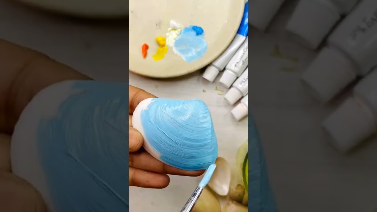 Painted on Sea Shells ⛱️. #shorts #short #shortvideo #youtubeshorts #shortsvideo