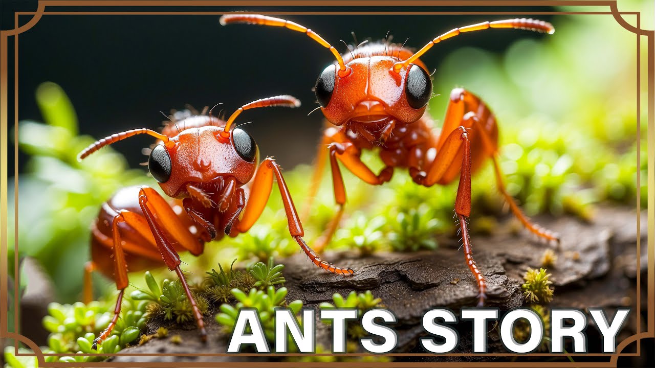 THE ANTS | Insects World 4K | Relax Your Mind - Soothing Piano & Forest Sounds | Relaxing Morning