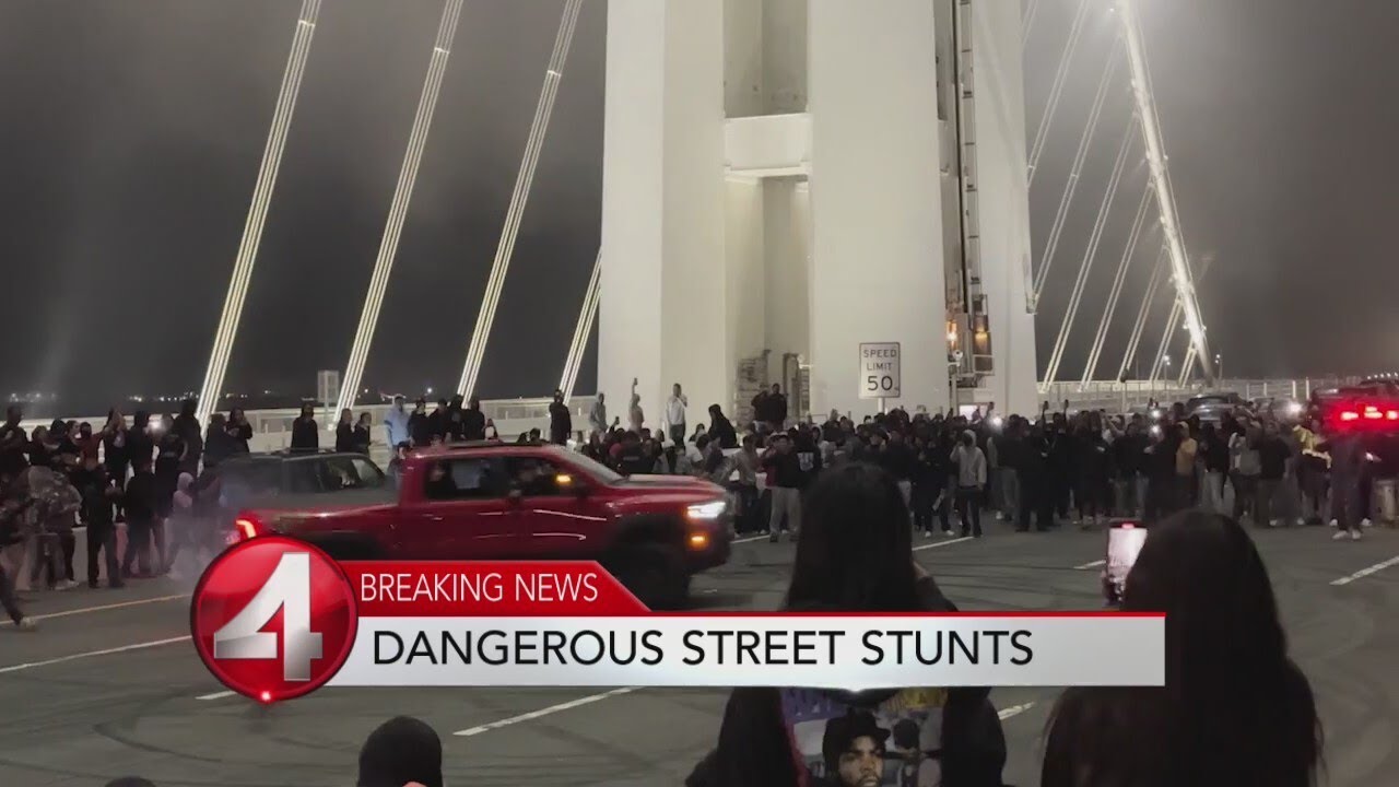 Truck strikes bystander in Bay Bridge sideshow