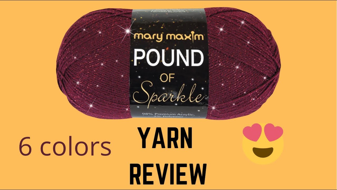 MARY MAXIM Pound of Sparkle | YARN REVIEW | Love ❤️ it!