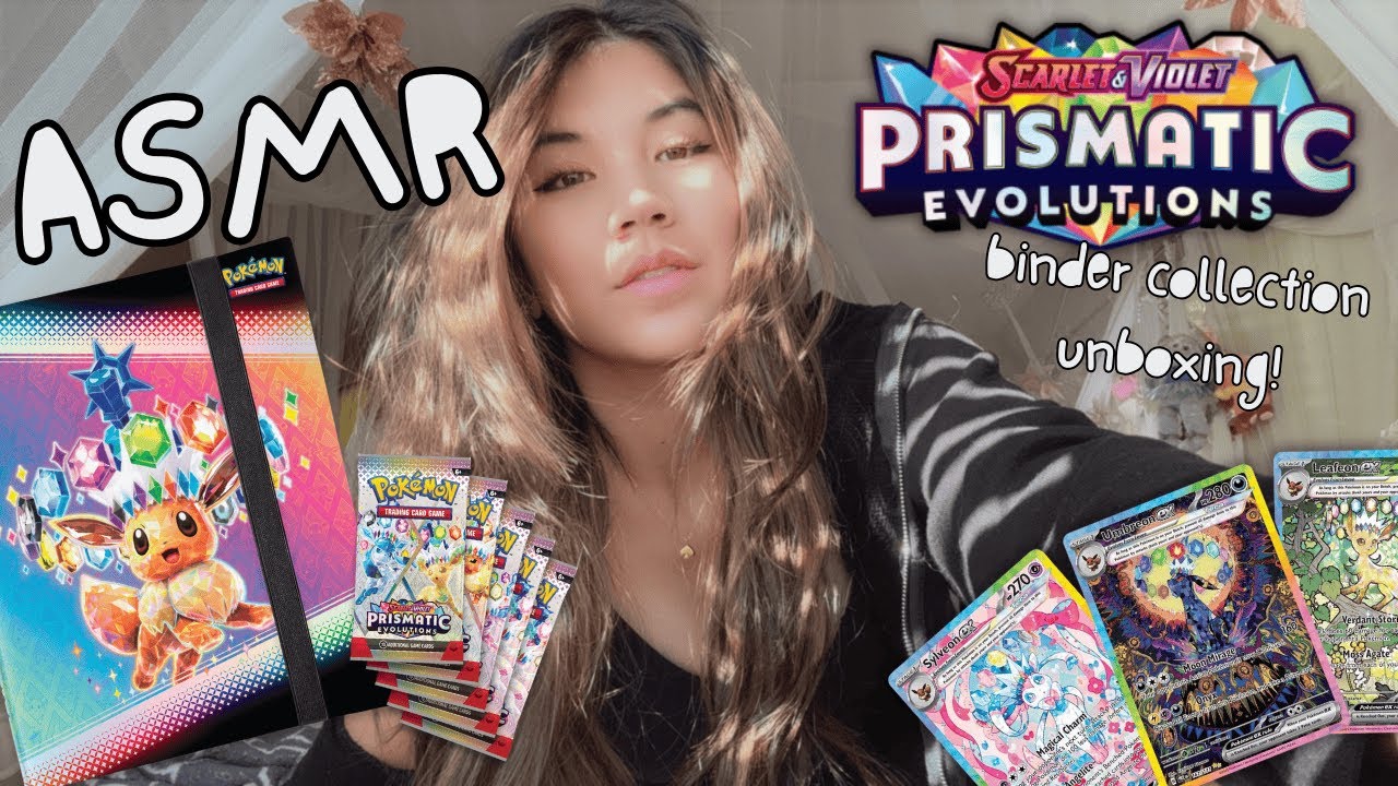 ❄️Prismatic Evolutions Unboxing ASMR ❄️ TCG Pokemon Cards (Binder Collection)