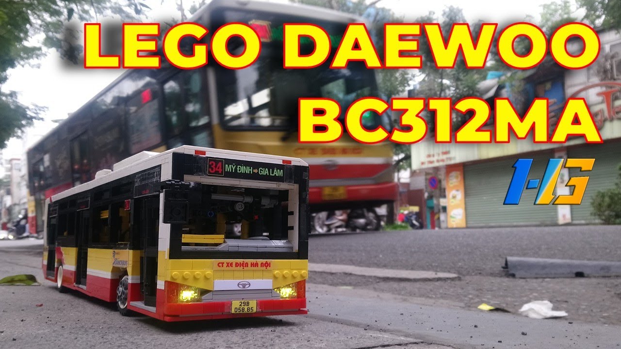 Mô hình xe buýt LEGO Daewoo BC312MA!
