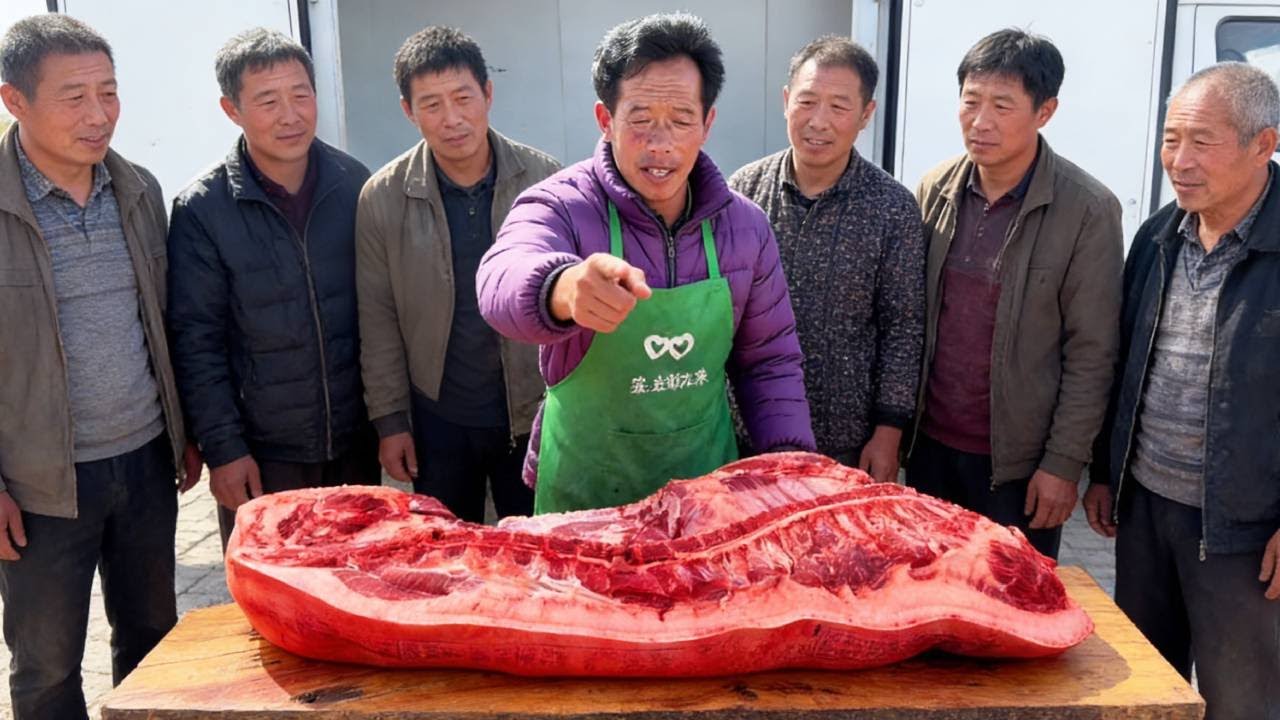 今天老孟厲害了，買豬肉都是大茬，一下就乾800多！ 【立福128】