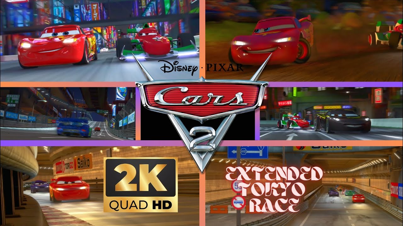 Cars 2: Extended Tokyo Race First Lap - (1440p/HD)