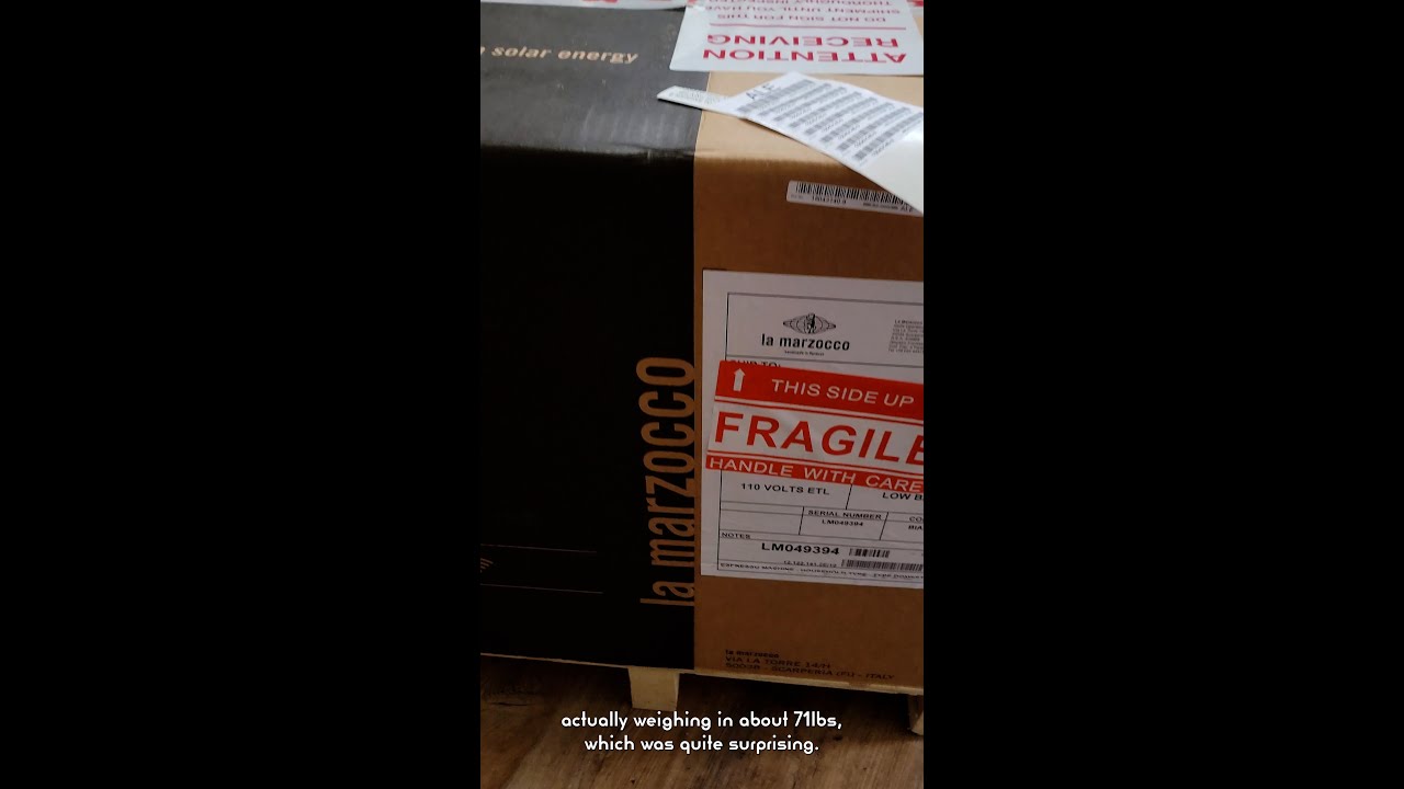 La Marzocco Linea Mini Unboxing 