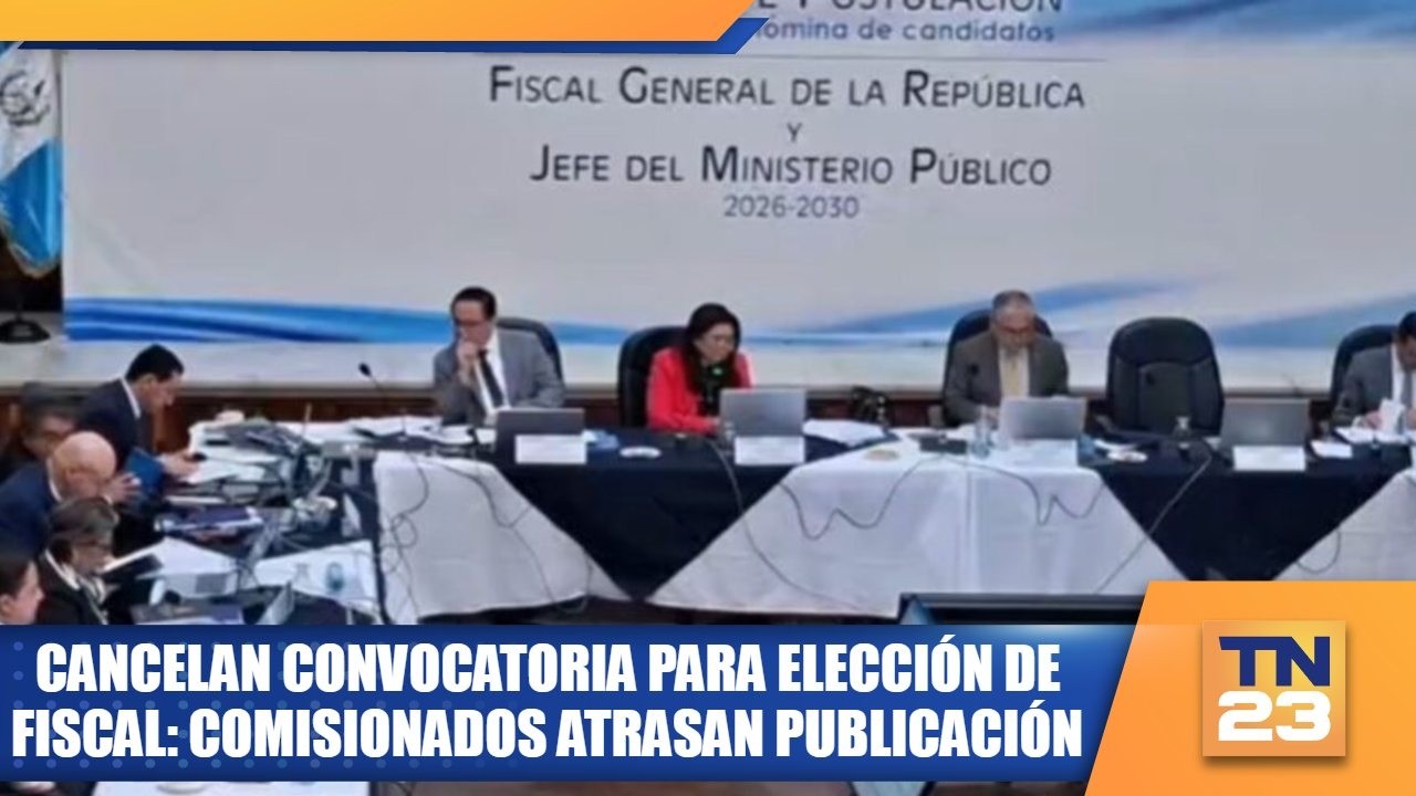 Cancelan convocatoria para elección de fiscal: comisionados atrasan publicación