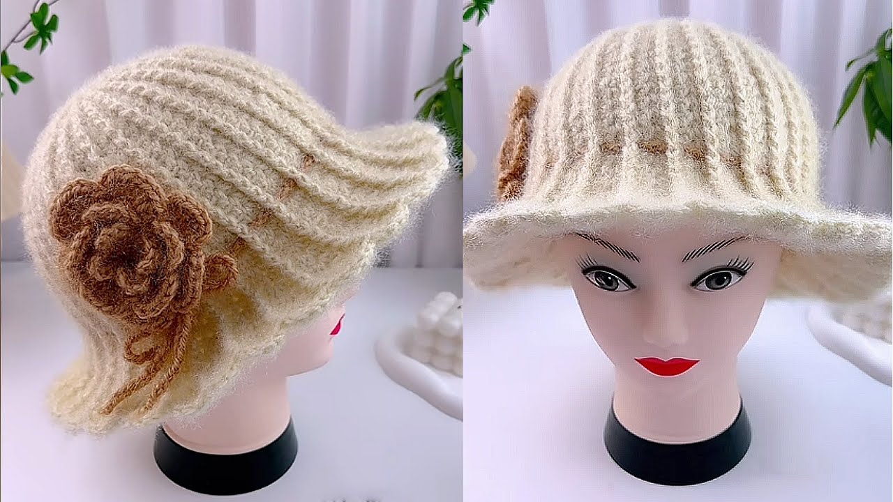 Beginner-Friendly Crochet Ruffle Hat | Soft Squirrel Yarn | Warm for Winter