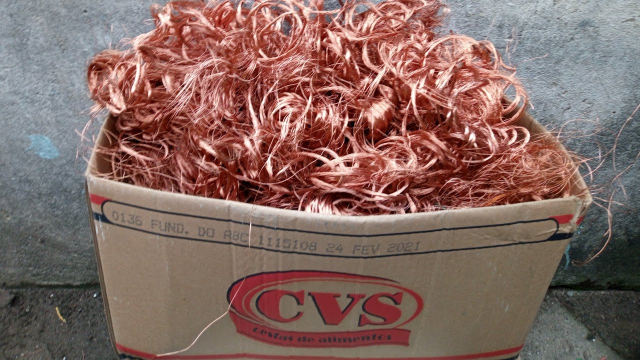 #vídeo #aprenda como descascar fio de cobre rápido e facil