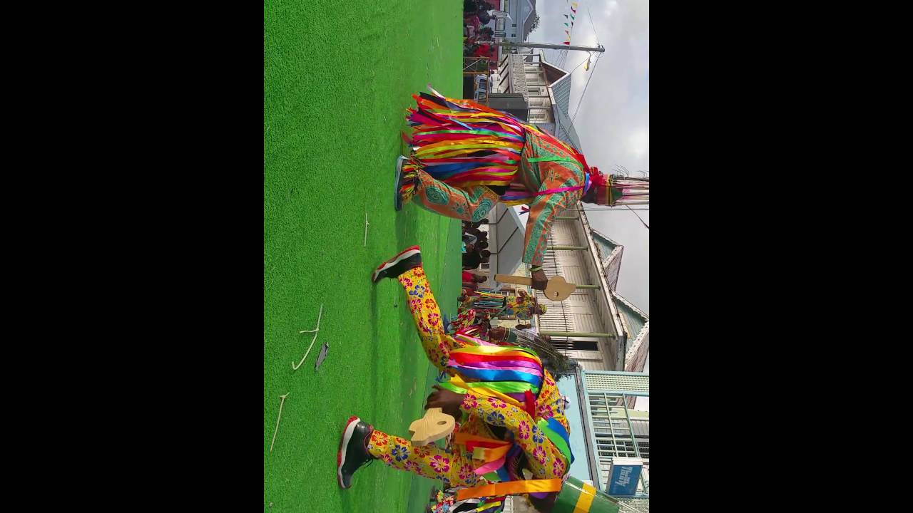 Nevis masquerade for culture 42 on parade day.