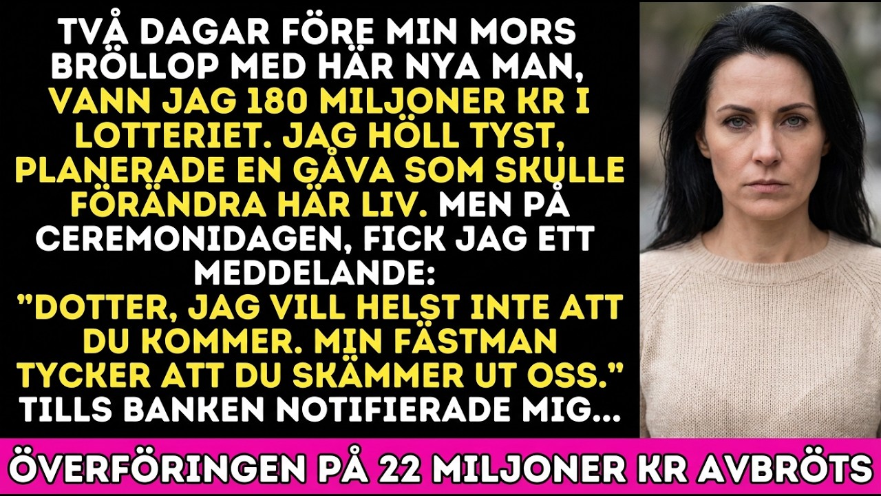 Min mamma skrev: ”Dotter, kom inte, min man vill inte ha dig här.” Så gjorde jag annat.