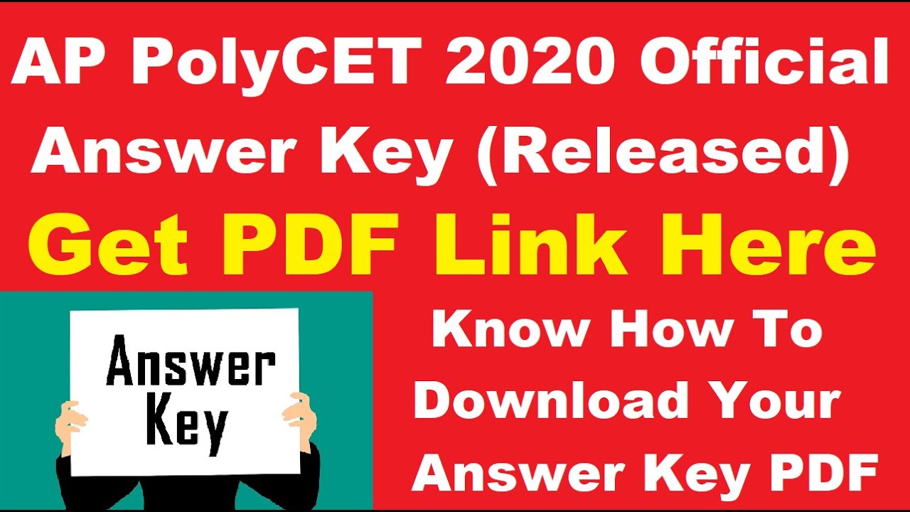 AP Polycet 2020 Official Answer Key (Released) - Download AP Polycet Answer Key PDF For All Sets