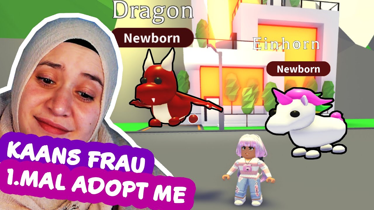 Kaans Frau spielt 1.Mal Adopt Me...einfach Drachen und Einhorn im Royal Egg gefunden 😳