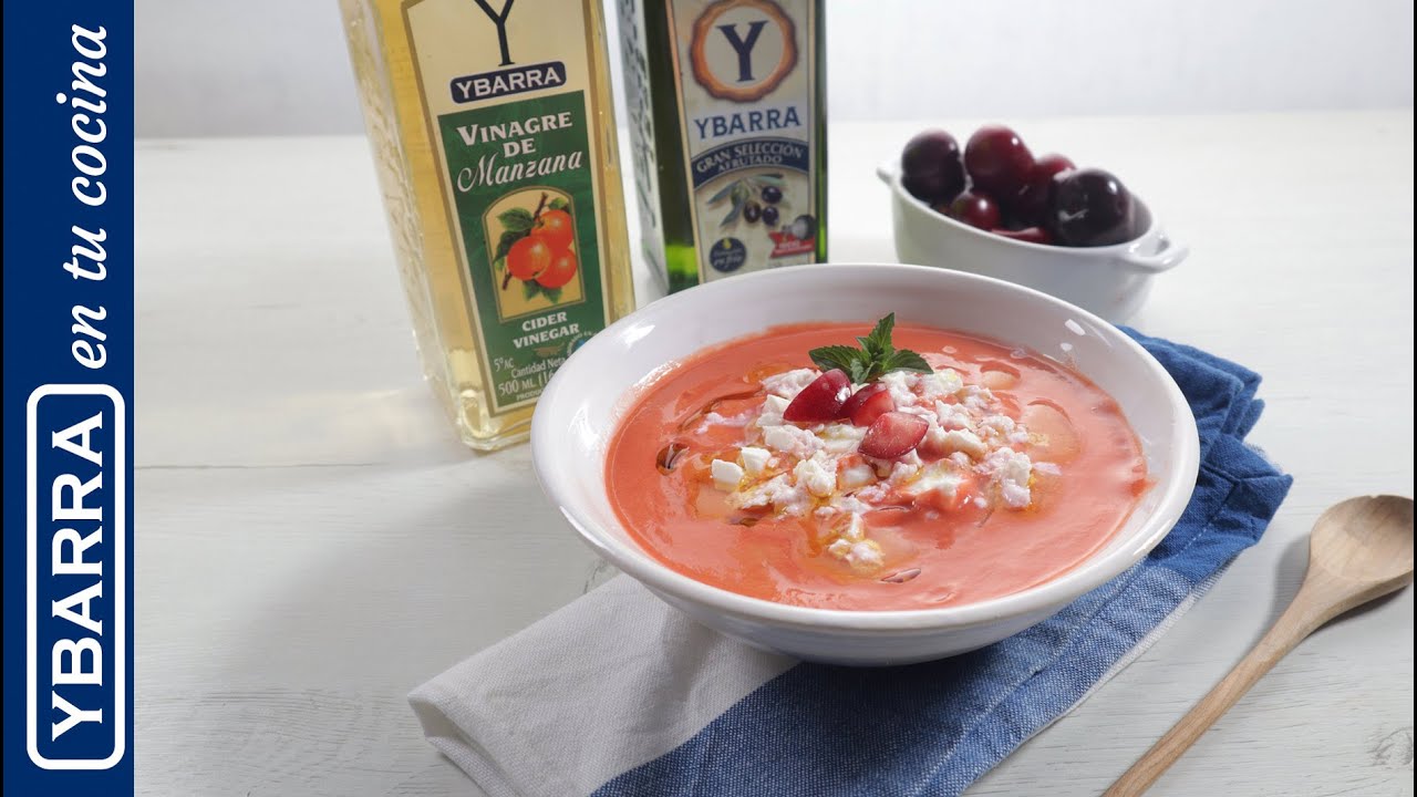 Gazpacho de cerezas - Recetas fáciles