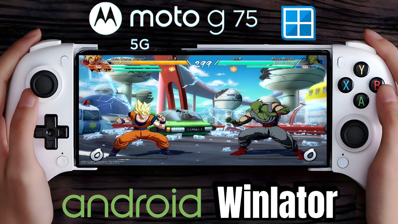 Moto G75 Snapdragon 6 gen 3 Test Dragon Ball FighterZ Mod Latino PC en Android con Winlator Cmod